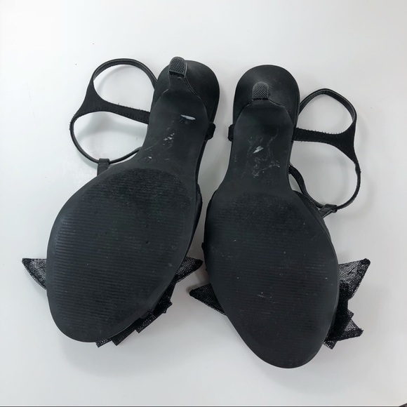 Kate Young Black with ribbon high Heels size 8(20) - Picture 8 of 8